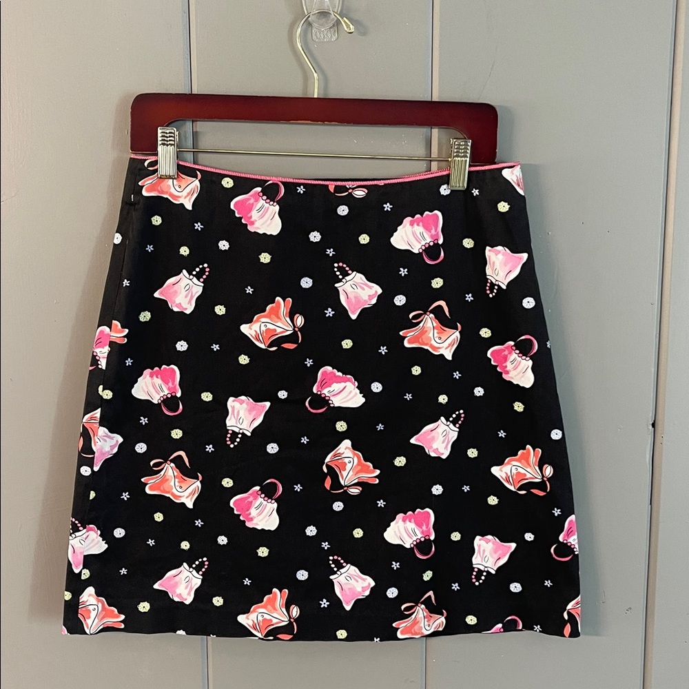 Randi M Black Pink Purse Skirt Women’s 8 Coquette Girl Cottagecore Feminine